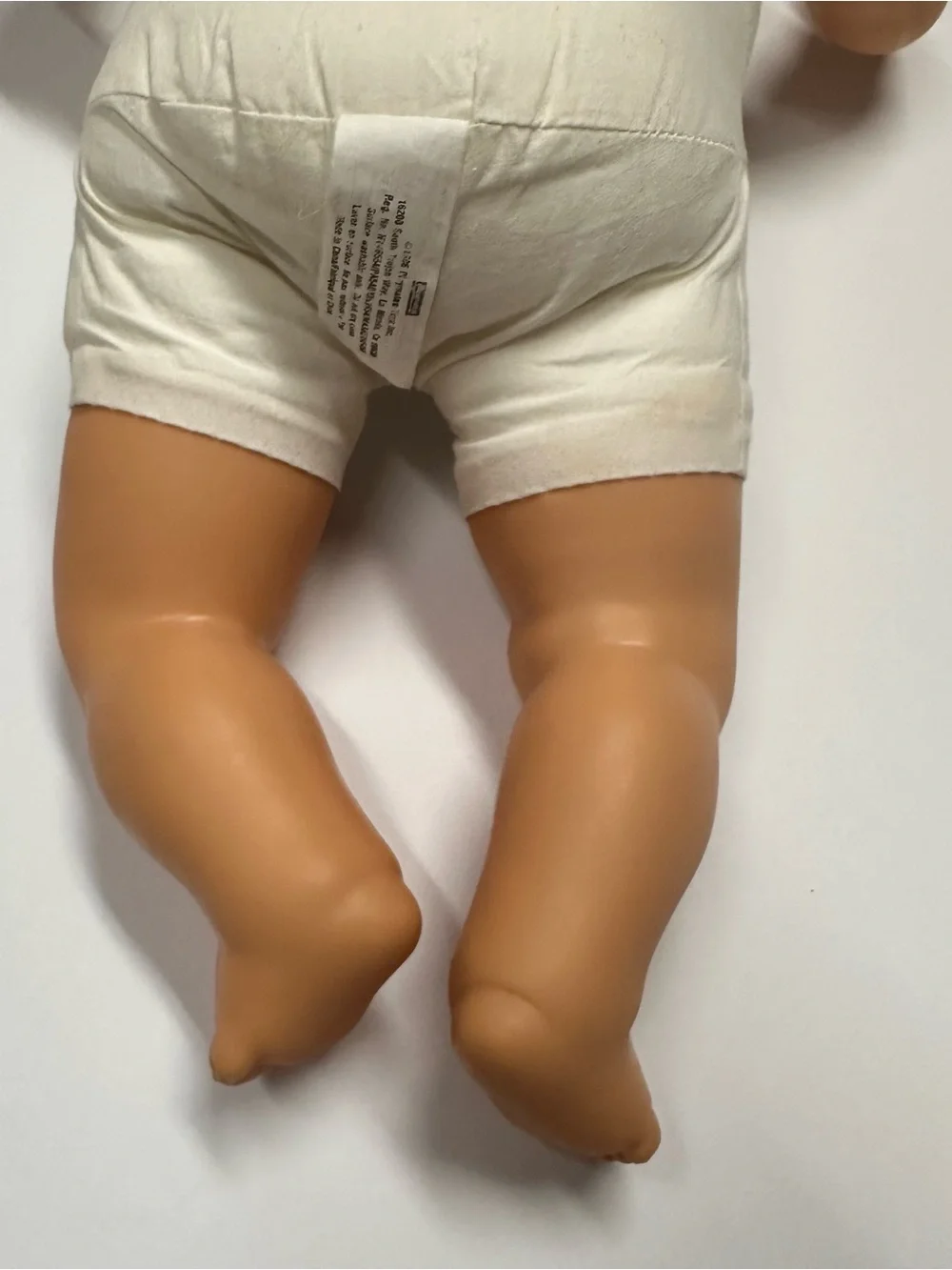 Vintage 1986 Playmates Grumpy Baby Doll Cloth & Vinyl Body Molded Hair Blue Eyes